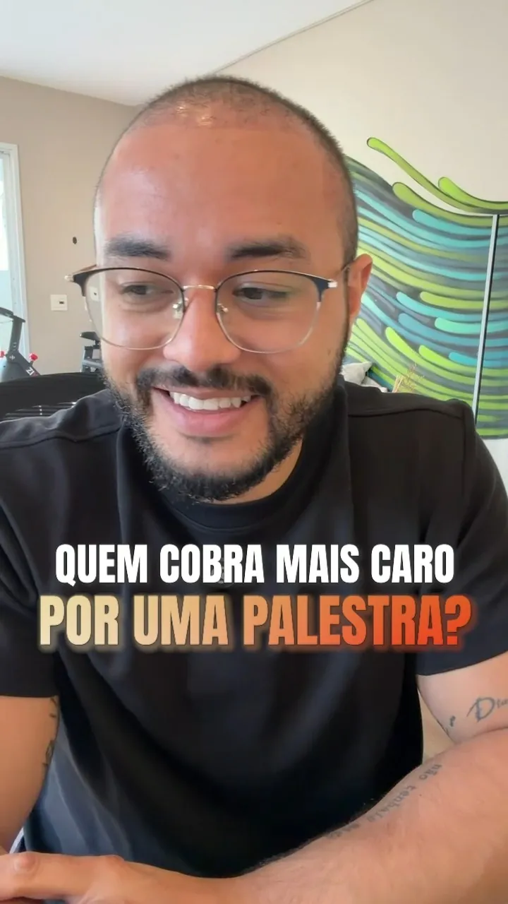 Vídeo com legenda: quem cobra mais caro por uma palestra