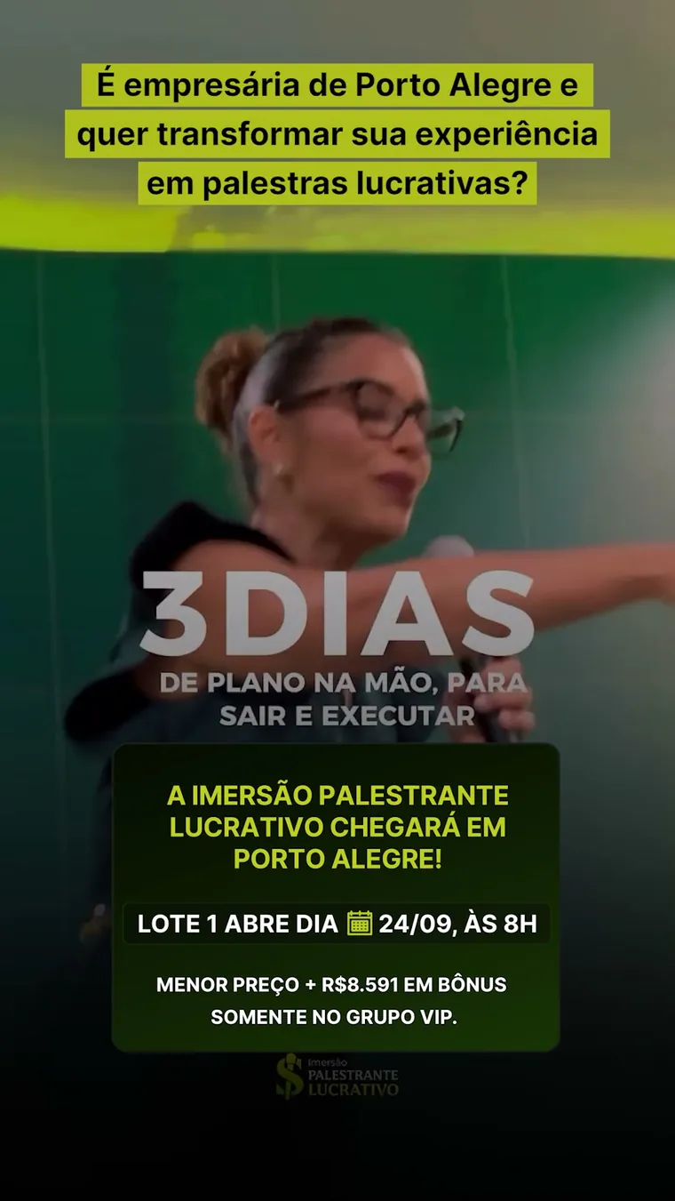 Estático: 3 dias de plano na mão para sair e executar